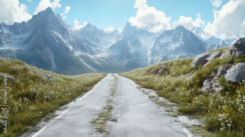 Fototapeta premium road in mountains