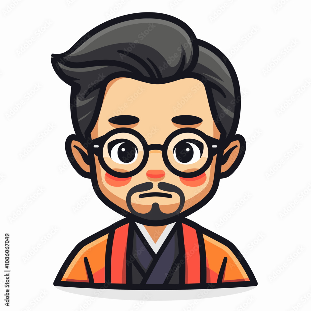 Asian Businessman - Vector Character Cartoon Illustration Asian Businessman - Vector Character Cartoon Illustration