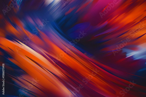 Wallpaper Mural A  dynamic, abstract painting background blending blue, orange, and Bordo tones. Perfect for graphic design, social media, branding, web design, presentations, and print materials , artistic vibe. Torontodigital.ca