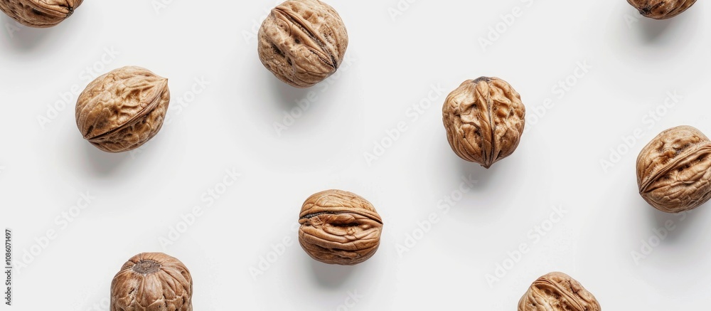 Walnuts Isolated on White Background Walnuts Isolated on White Background