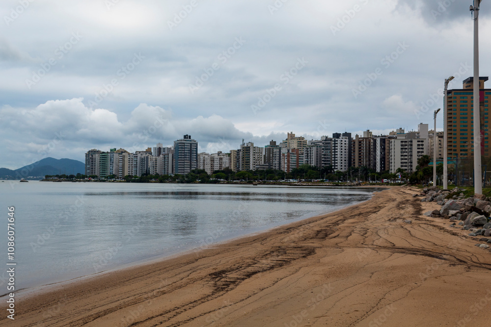 Naklejka premium sem sol na avenida beira-mar norte Florianópolis SC Brasil Florianopolis