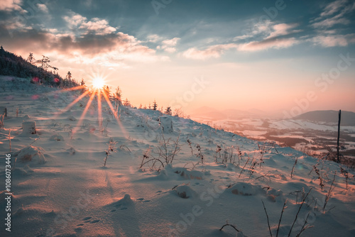 Winter in the mountains