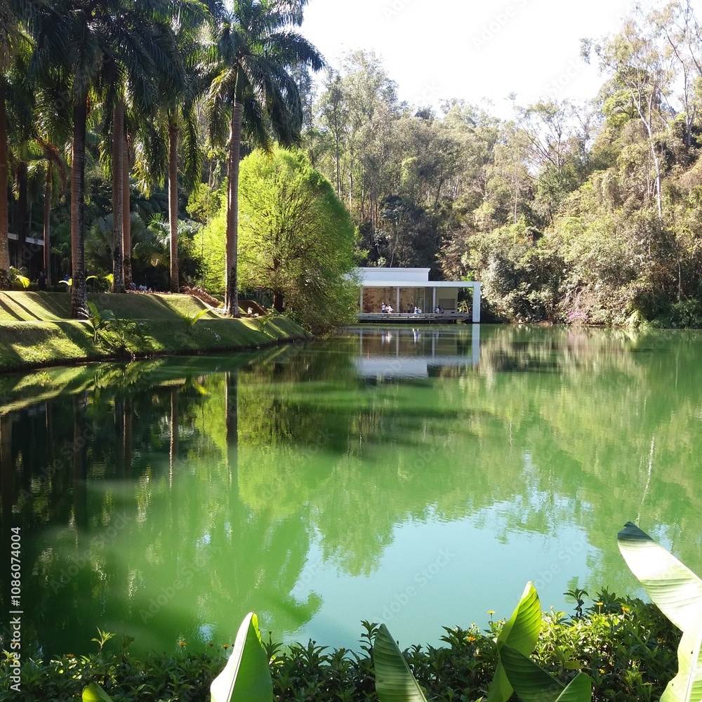 Obraz premium Landcsaping in Inhotim park, Minas Gerais Brazil