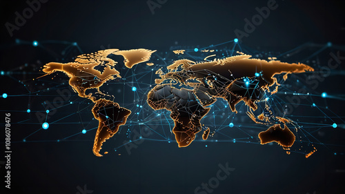 World Communication Business technology Networking