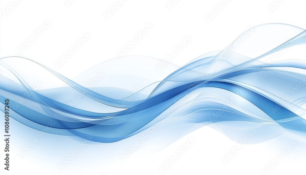 Abstract Blue Wave Background, Flowing Smooth Lines, Dynamic Movement, Elegant Design. Abstract Blue Wave Background, Flowing Smooth Lines, Dynamic Movement, Elegant Design.