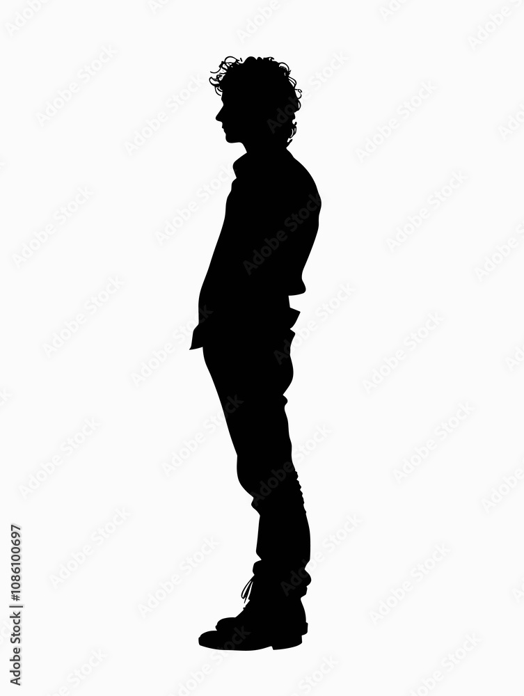 Man is standing in a white background. Man is standing in a white background.