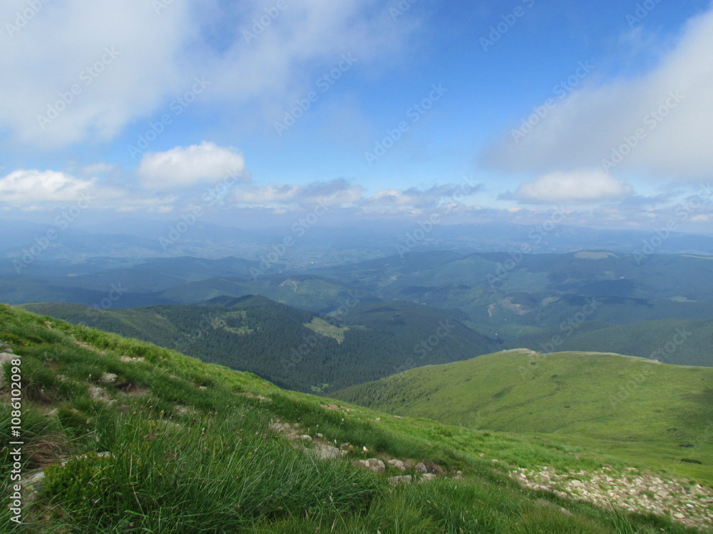 landscape with mountains and clouds landscape with mountains and clouds