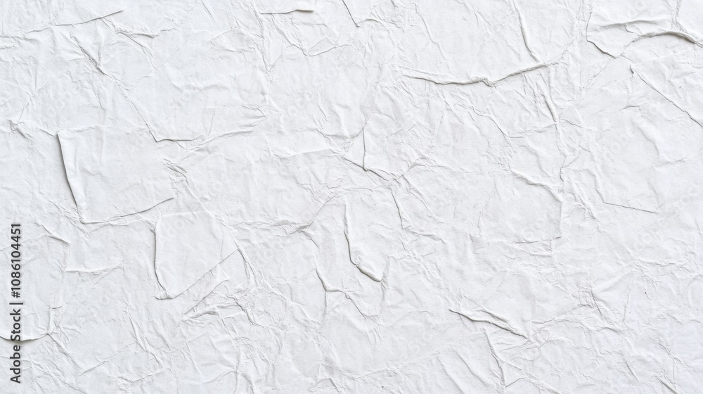 A close-up of crinkled white paper with a textured surface, creating a minimalistic and clean aesthetic. A close-up of crinkled white paper with a textured surface, creating a minimalistic and clean aesthetic.