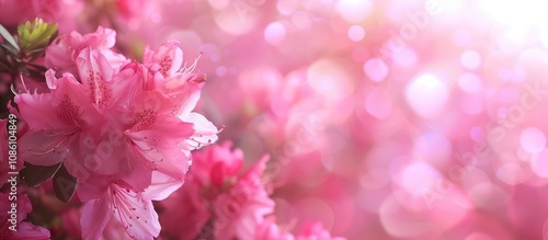 Vibrant Flower Background Rhododendron Plant