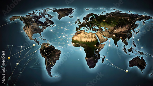 World Communication Business technology Networking