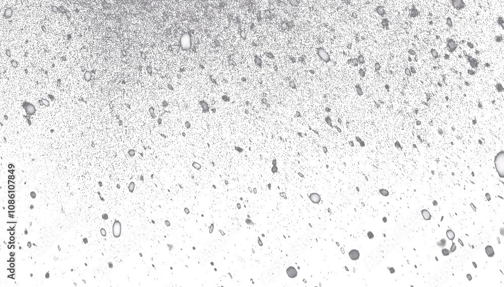 Realistic snowflakes falling on a transparent background Realistic snowflakes falling on a transparent background