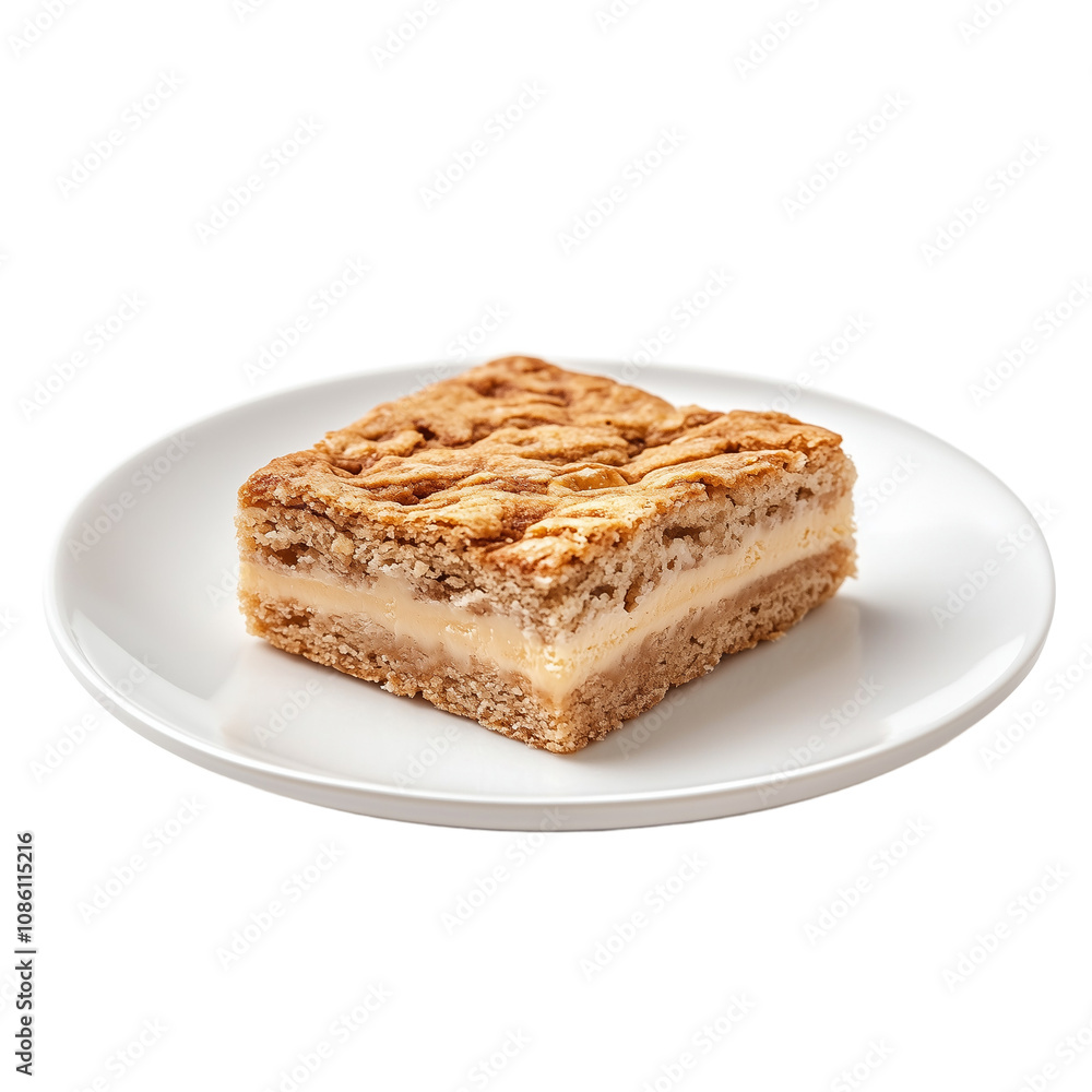 Vanilla Sponge Cake Slice with Cream Filling Vanilla Sponge Cake Slice with Cream Filling