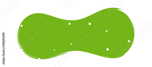 Liquid stain abstract decorative element