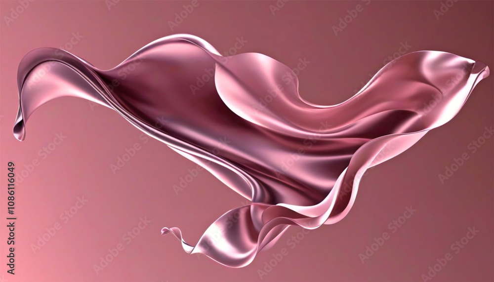 Pink silk cloth isolated on transparent background Pink silk cloth isolated on transparent background