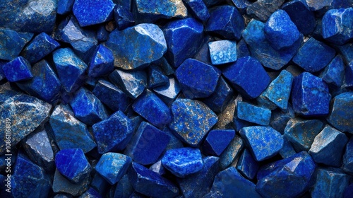 Deep blue lapis lazuli stone surface with natural gold flecks.

 photo