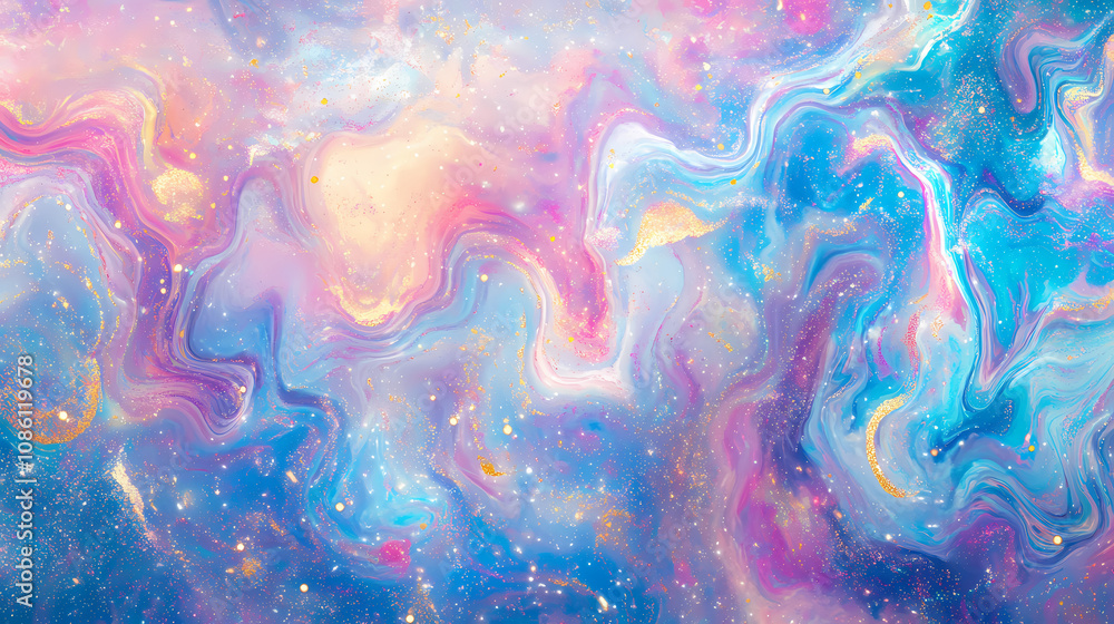 © Thiago - Unicorn colorful cloud background, rainbow pattern, glitter texture, pastel fantasy design, universe holographic style. Fantasy Pastel. Illustration © Thiago - Unicorn colorful cloud background, rainbow pattern, glitter texture, pastel fantasy design, universe holographic style. Fantasy Pastel. Illustration