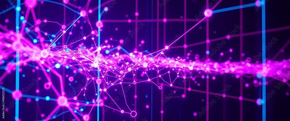 Mesmerizing Vaporwave Data Visualization with Neon Circuit Networks Mesmerizing Vaporwave Data Visualization with Neon Circuit Networks