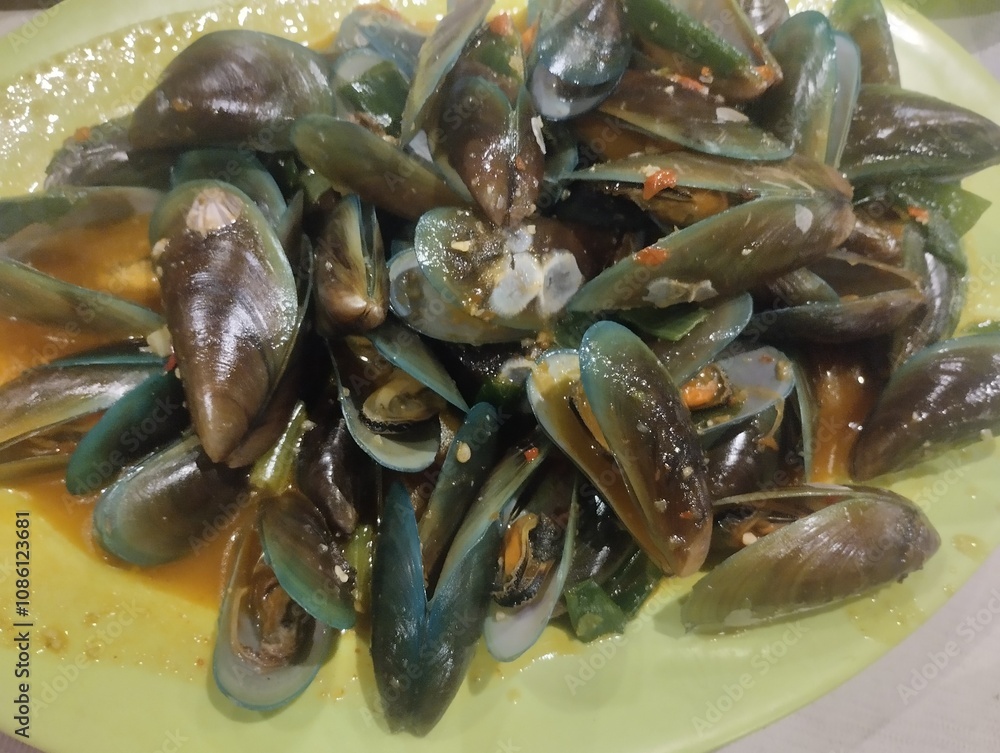 Fototapeta premium Green mussels