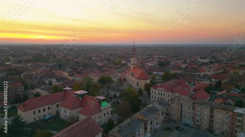 Wallpaper Mural Breathtaking view of autumn november forest, background wallpaper - aerial drone shooting, Finland nature Torontodigital.ca