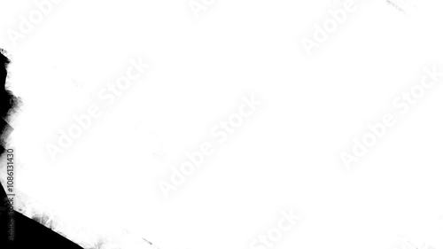 Paint brush transition Fast Abstract stroke black and white background, animation of paint splash. Brush stroke black and white transition background