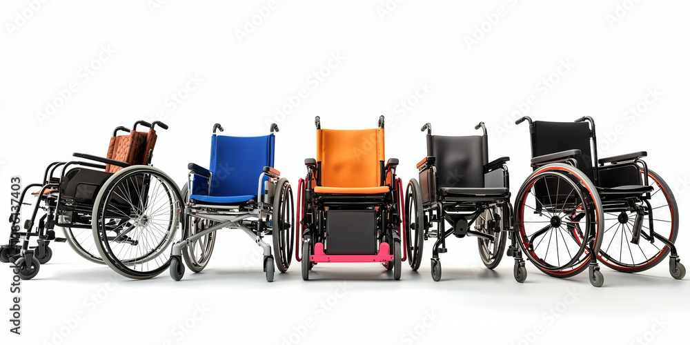 Fototapeta premium wheelchair for the disabled, white background