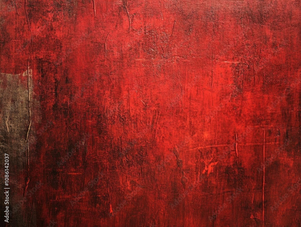Obraz premium Crimson Canvas: A Textured Red Background