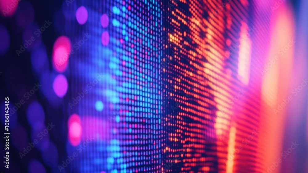 Abstract Digital Display: A Blurred Tapestry of Color and Pixels Abstract Digital Display: A Blurred Tapestry of Color and Pixels