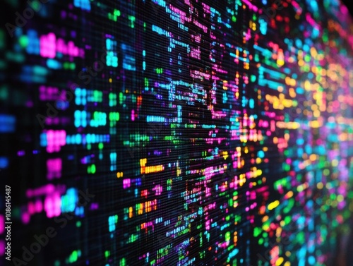 Wallpaper Mural Abstract Digital Art: A Symphony of Colors Torontodigital.ca