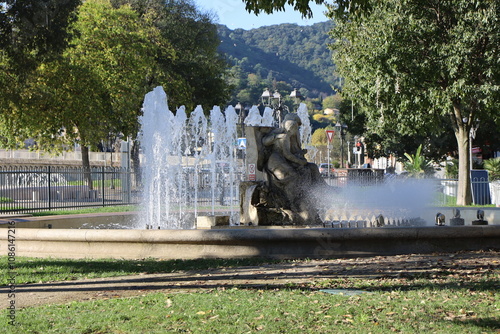 Photos La fontaine Estelle et Némorin dans le square Arnaud Beltrame, ville d'Alès, dép