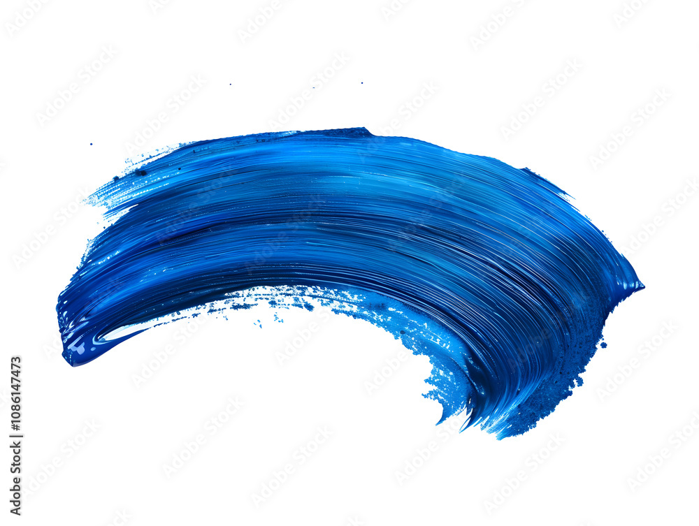 blue paint brush strokes in watercolor isolated against white background, PNG blue paint brush strokes in watercolor isolated against white background, PNG