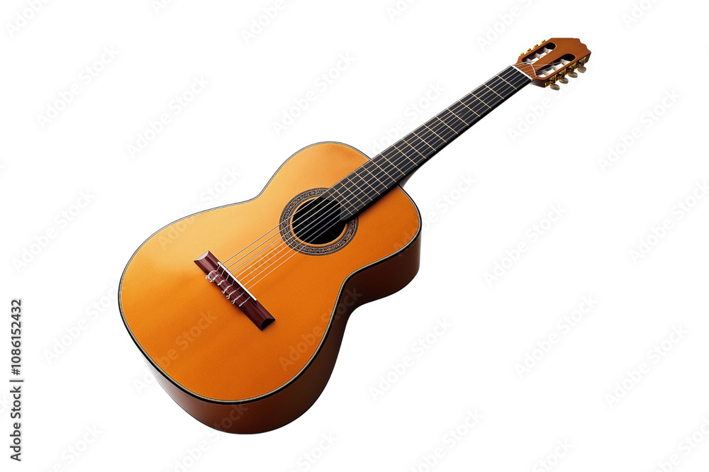 Fototapeta premium acoustic guitar isolated on white