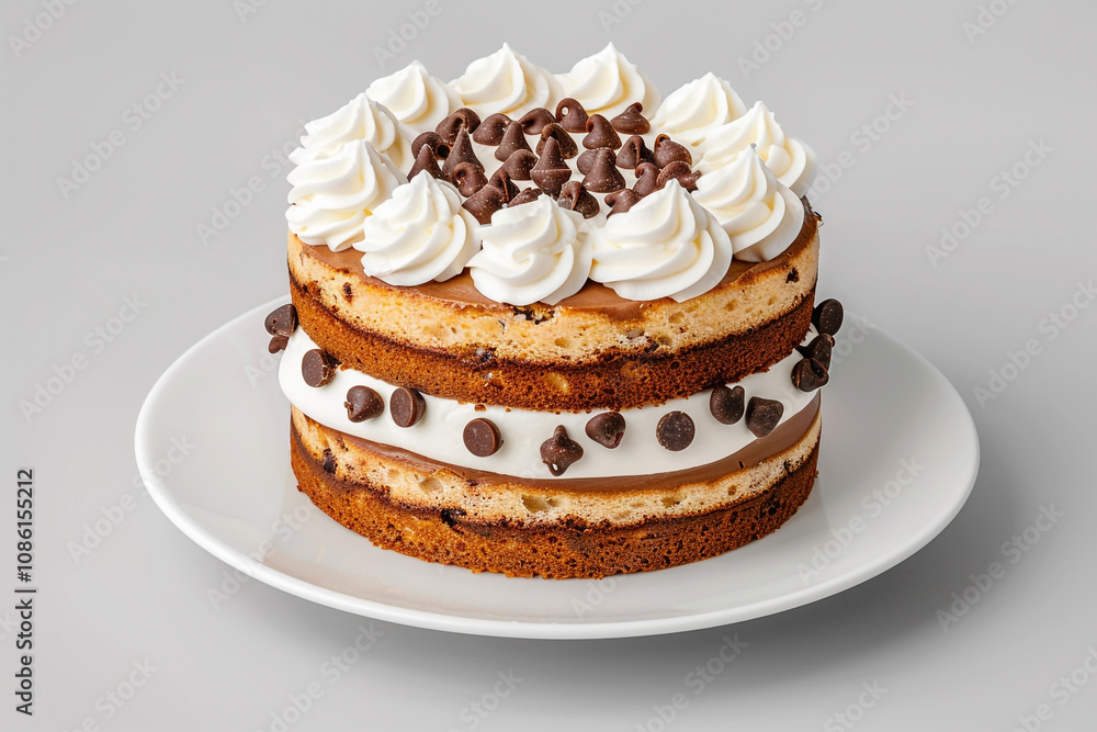 Delicious Chocolate Chip Cake with Vanilla Frosting Delicious Chocolate Chip Cake with Vanilla Frosting