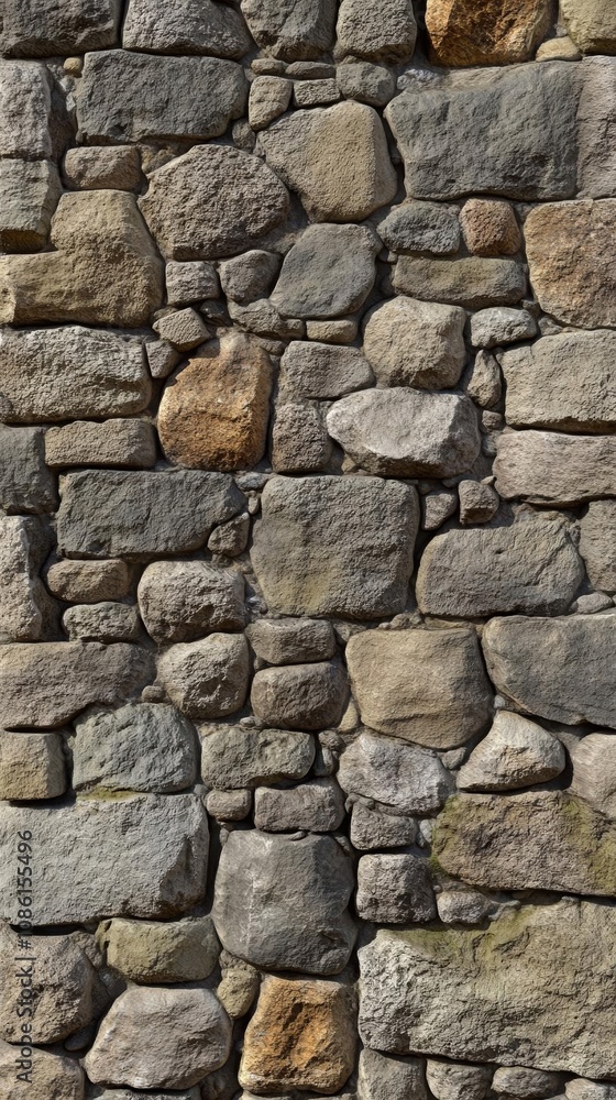 Rough Stone Wall Texture: A Close-Up of Natural Irregularity Rough Stone Wall Texture: A Close-Up of Natural Irregularity