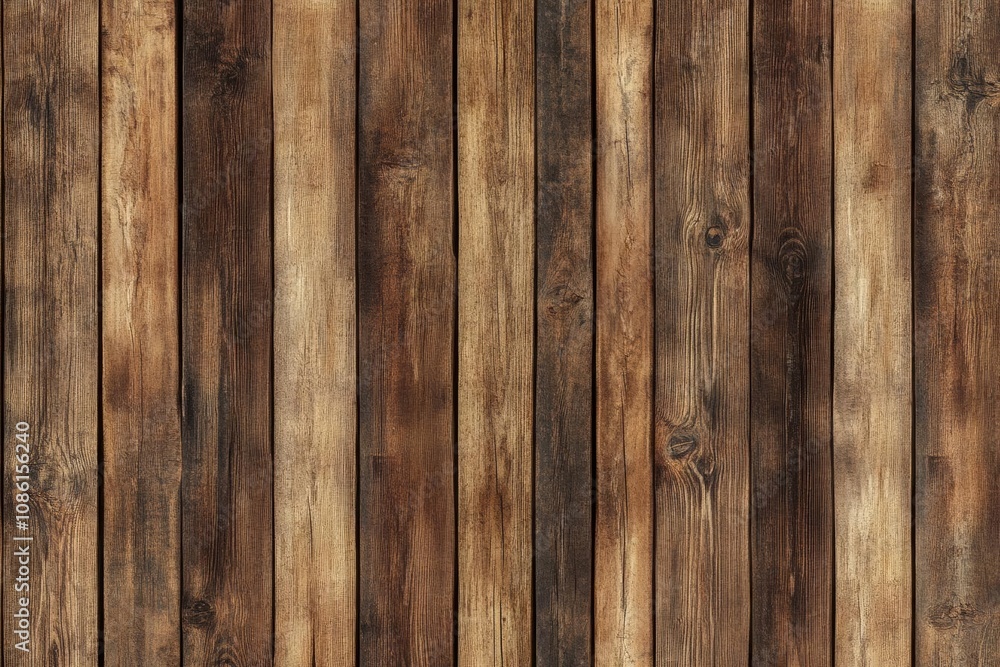 Fototapeta premium Rustic Wooden Planks Texture: Seamless Background for Vintage Designs