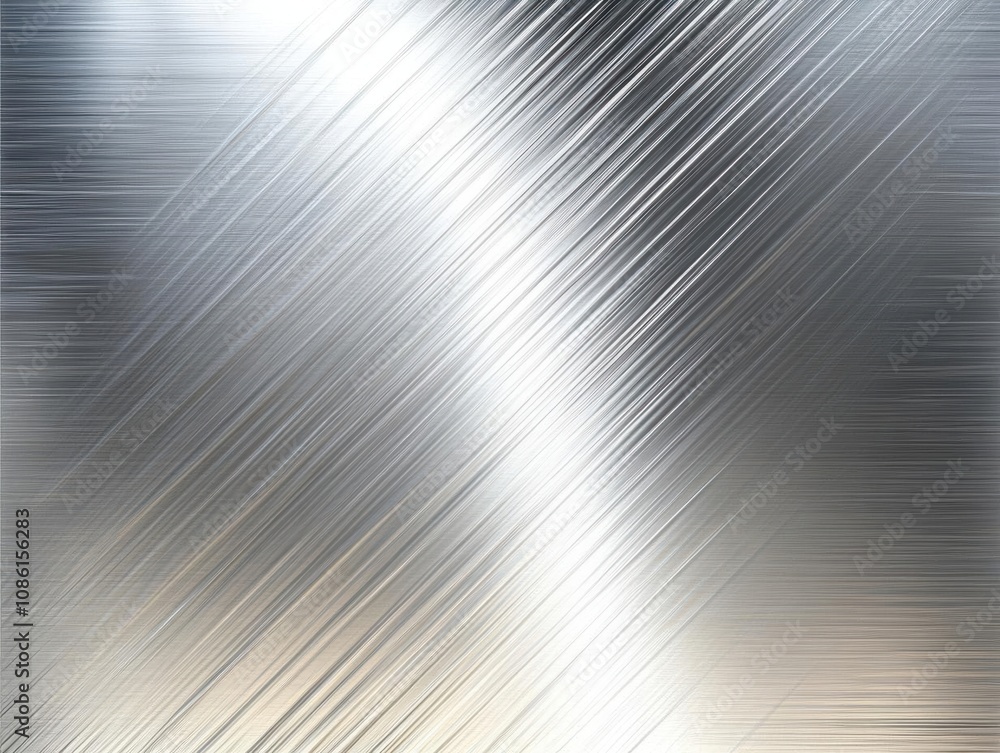 Metallic Brushed Texture - Abstract Silver Background with Diagonal Lines Metallic Brushed Texture - Abstract Silver Background with Diagonal Lines