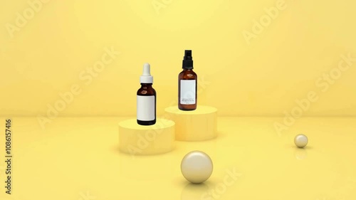 skincare mock up display video, Makeup Product Advertisement