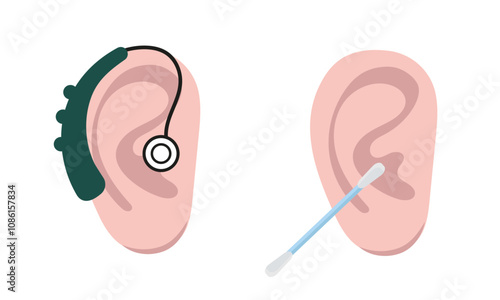 Hearing aid and ear cleaning 