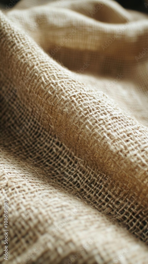 The Texture of Rustic Charm: Burlap Fabric Close-Up The Texture of Rustic Charm: Burlap Fabric Close-Up