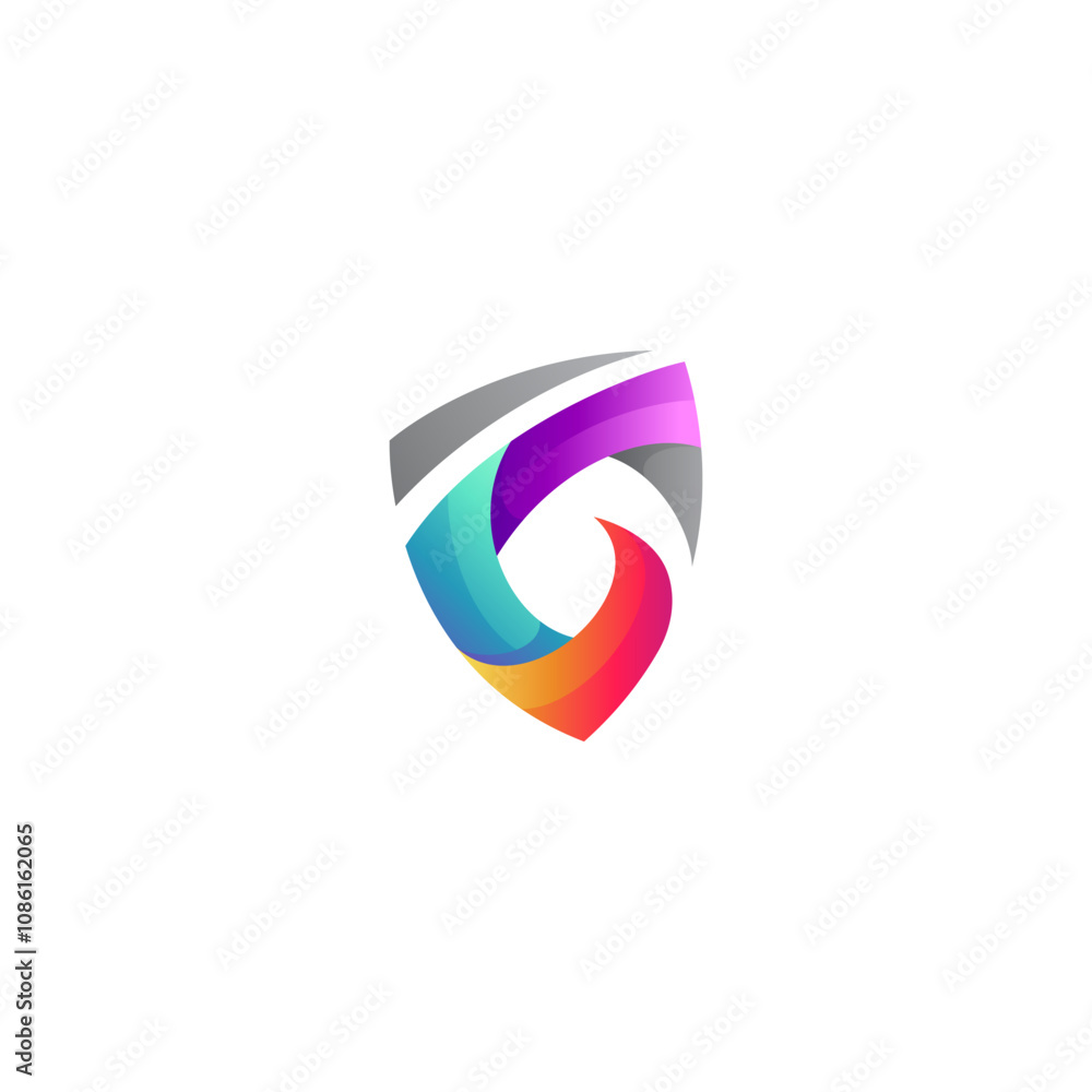 Shield and G letter logo