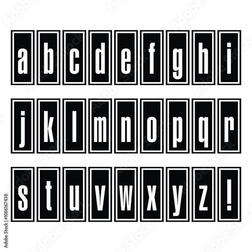 Letterpress letter set
