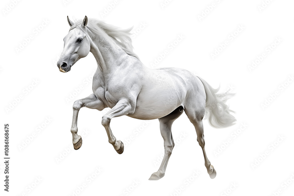 Horse, running isolated on white, png Horse, running isolated on white, png