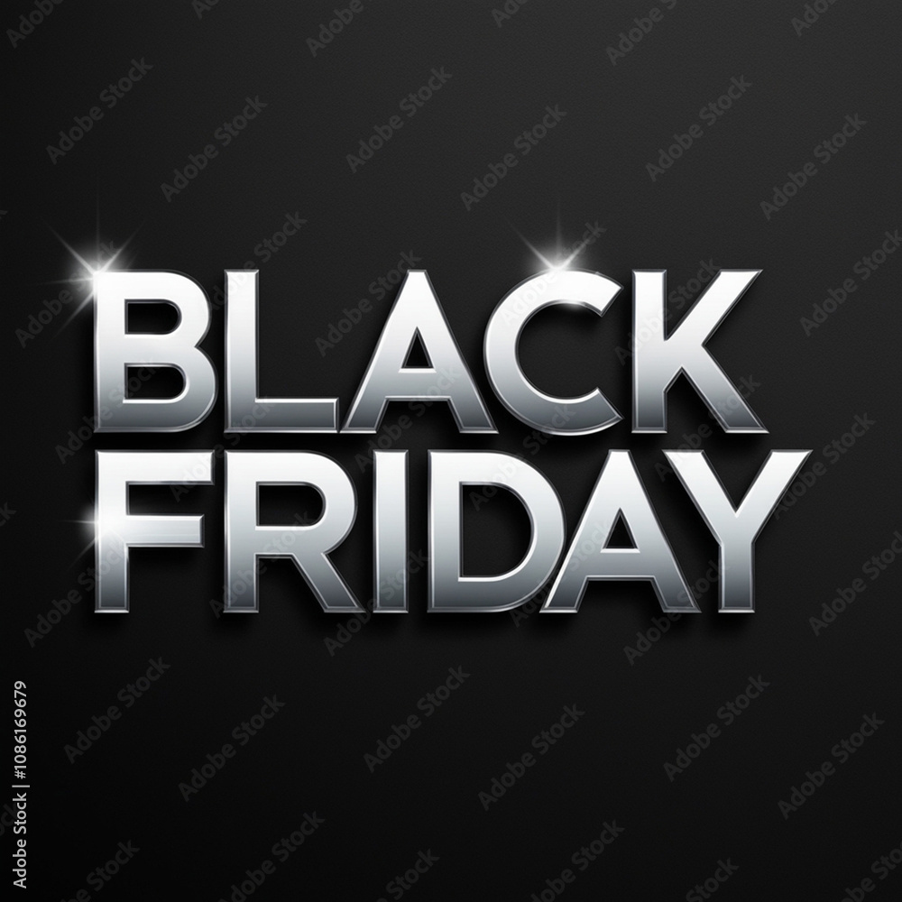 A bold, modern Black Friday logo featuring the words A bold, modern Black Friday logo featuring the words