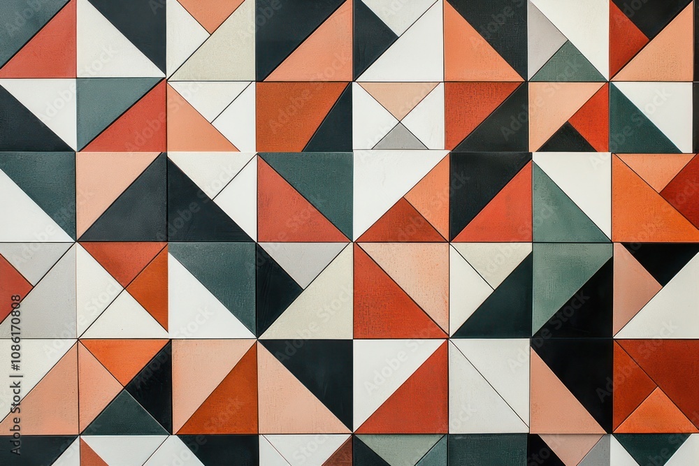 A modern geometric triangle pattern, adding depth and sophistication to design elements A modern geometric triangle pattern, adding depth and sophistication to design elements