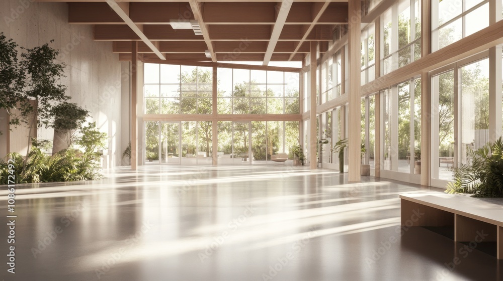 Bright and Serene Open Space with Natural Light Bright and Serene Open Space with Natural Light