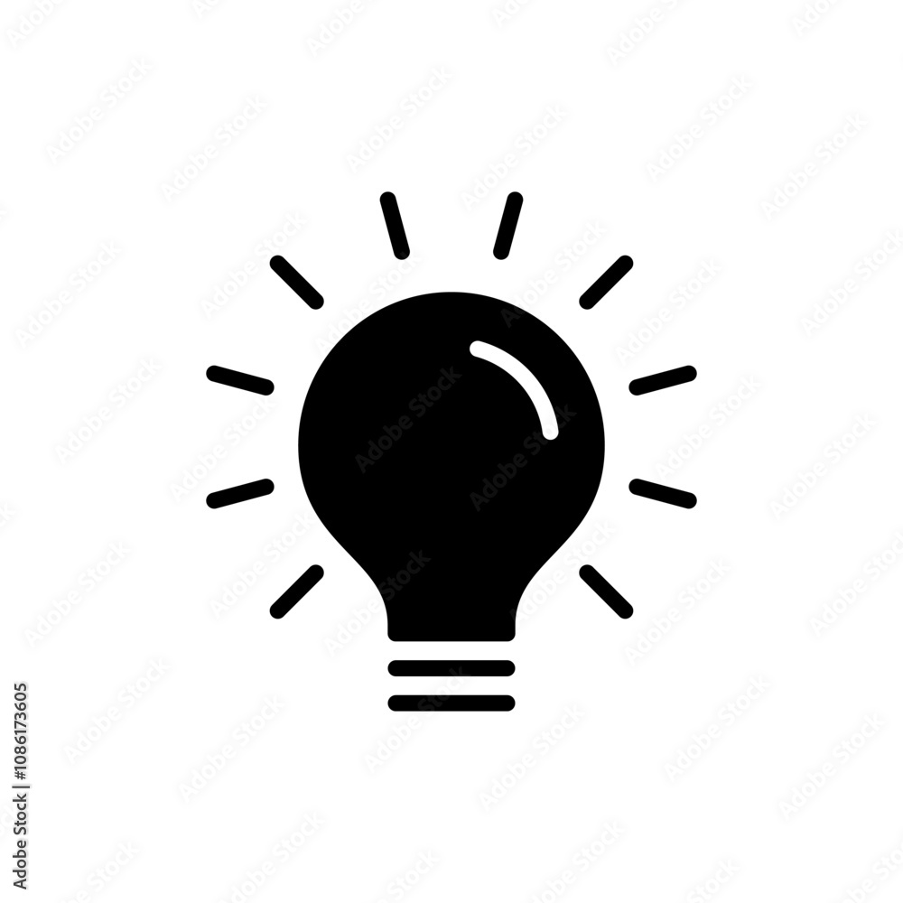 Lamp icon vector. Light bulb sign and symbol. idea symbol. Lamp icon vector. Light bulb sign and symbol. idea symbol.