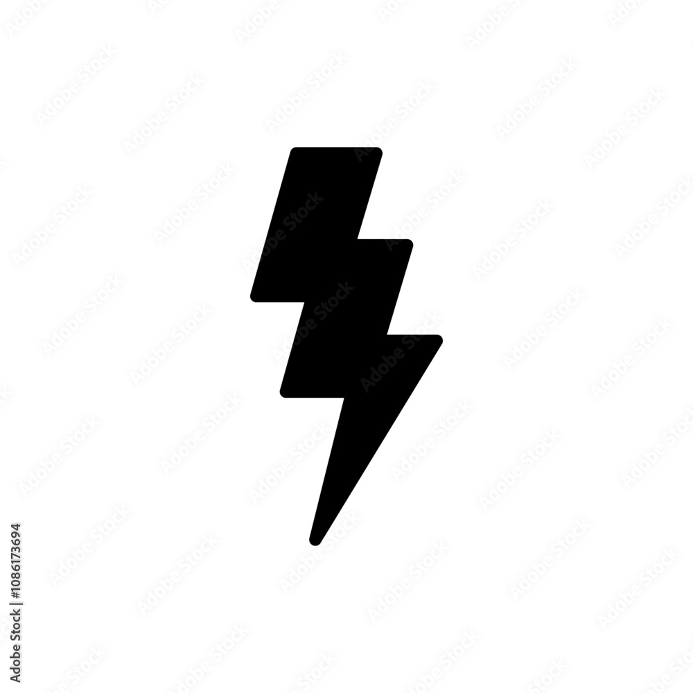Obraz premium Lightning icon vector. electric sign and symbol. power icon. energy sign