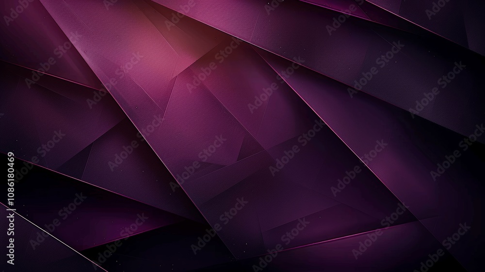 Obraz premium Abstract Purple Geometric Background with Dark Tones and Sharp Lines for Corporate Design