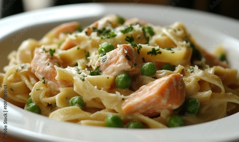 Pasta with Salmon and Green Peas Pasta with Salmon and Green Peas
