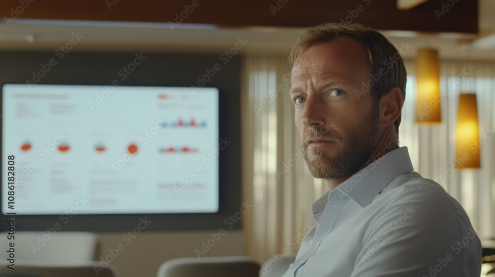 Professional Man in Modern Office Environment Professional Man in Modern Office Environment