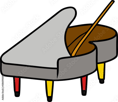 piano illustration